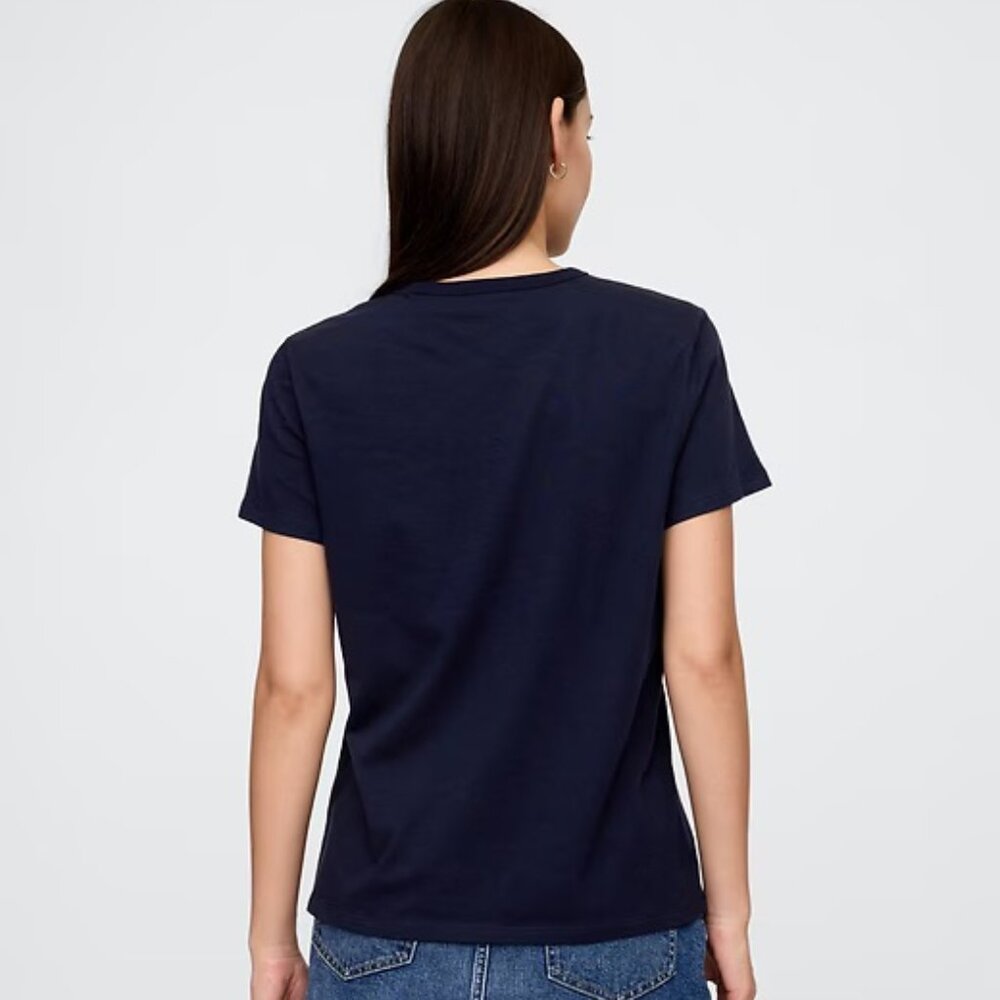 NWT GAP Favorite Crewneck T-Shirt Navy Blue Size S Basics - Picture 12 of 14
